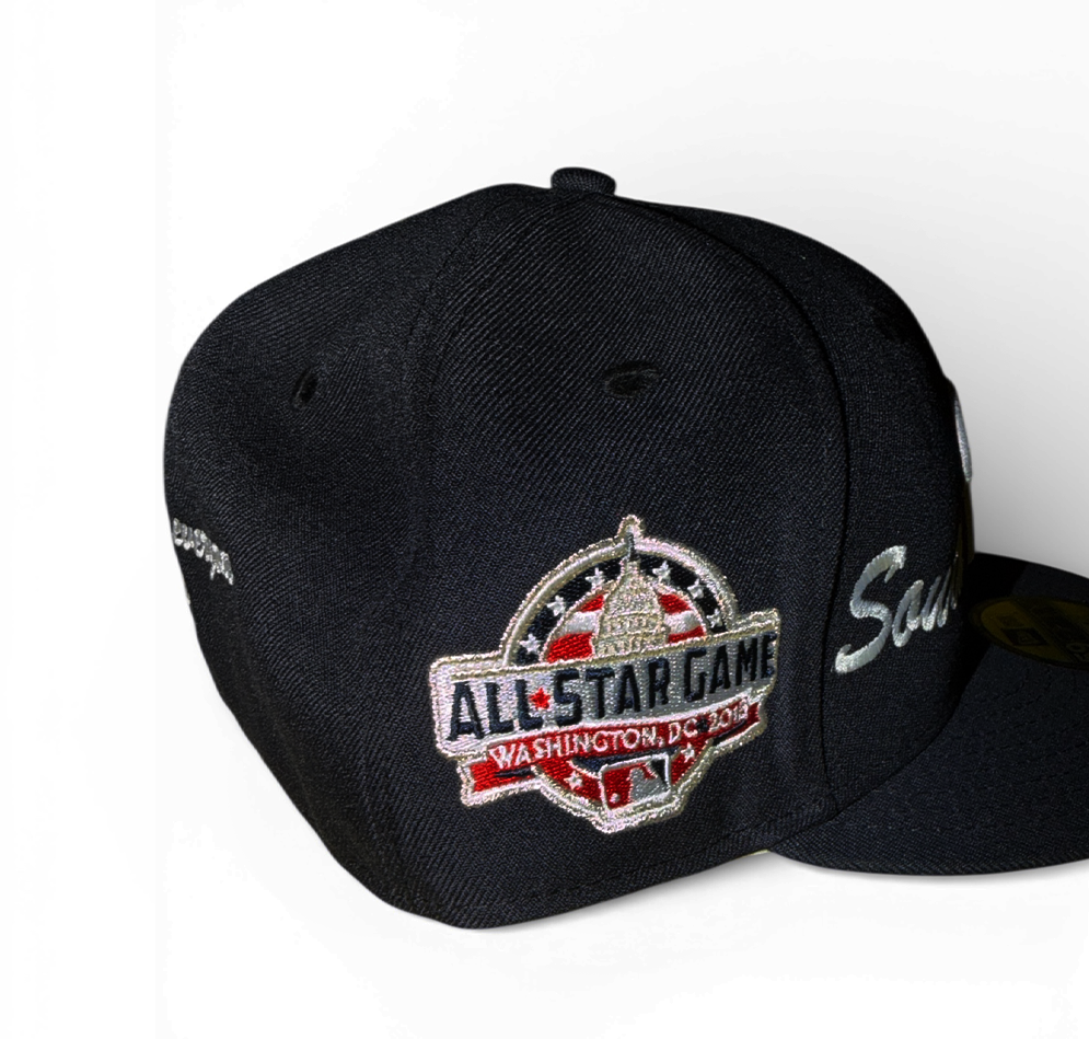 SOUTH WEST BLACK/RED FITTED HAT