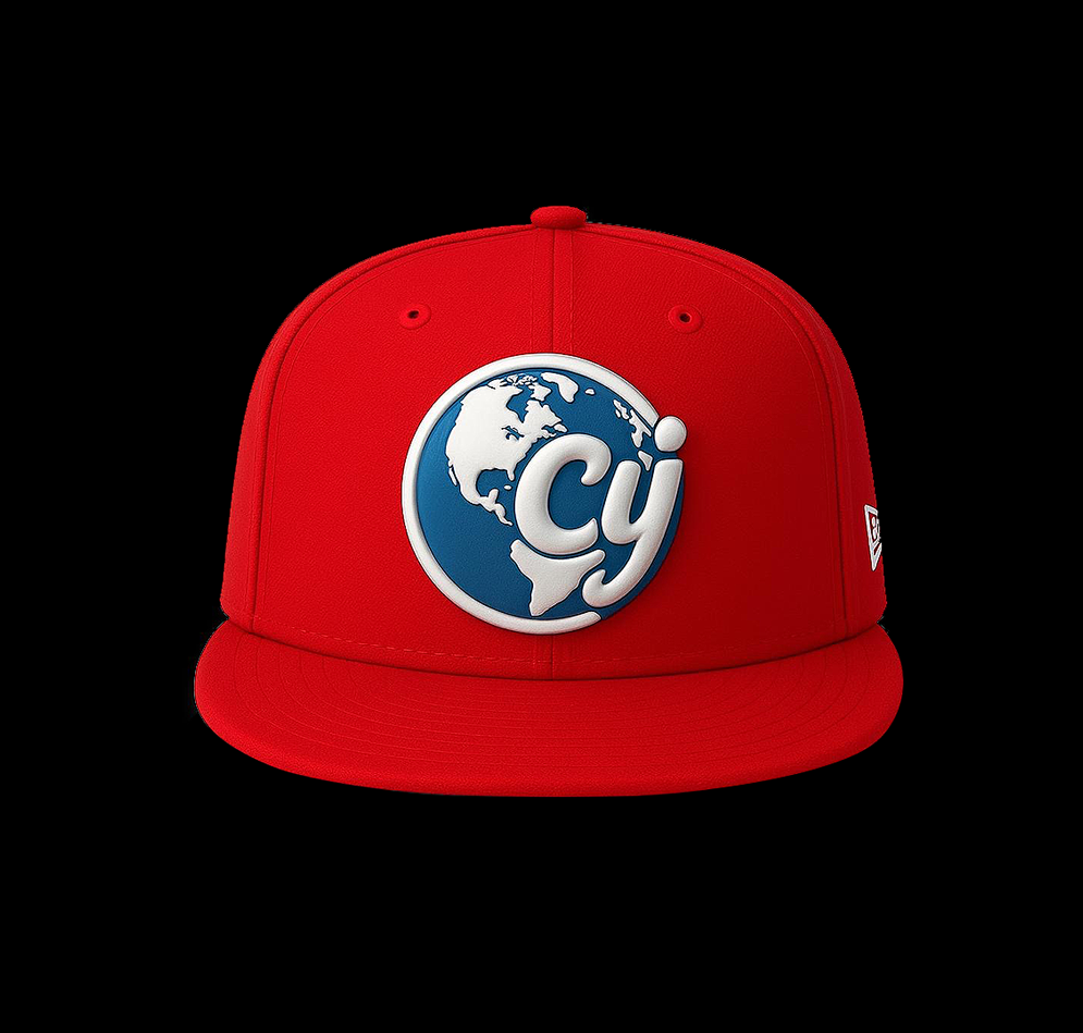 CYJ RED FITTED HAT
