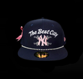WOMENS NY BLACK/PINK HAT