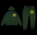 NY GREEN HOODIE SET